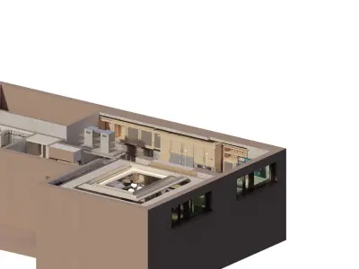 apartment layout 3D model