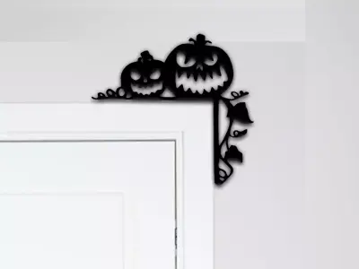 Pumpkin Door Corner Decor 3D print model