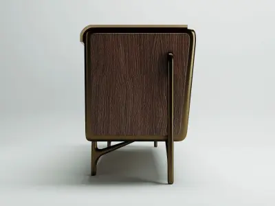 Melting light Sideboard by Turri 3D model