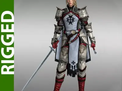 Tallia 3D Rigged Model 3D model