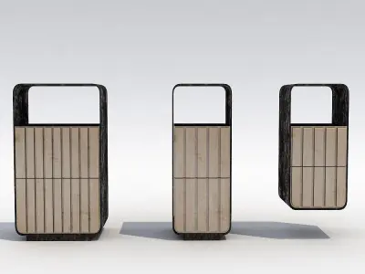 Street trash can - 4 3D model purchase