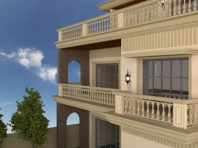 CLASSICAL ELEVATION Low-poly 3D model