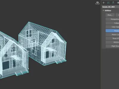 modular modern house 3D model