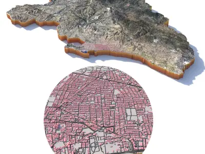 Limassol City Cyprus 3D model
