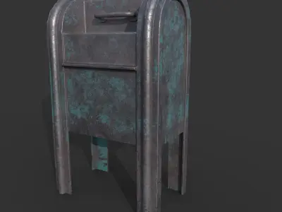 MAIL BOX Low-poly 3D model