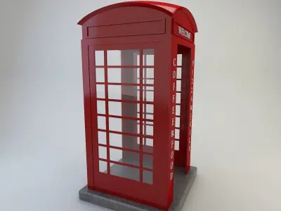 Telephone Cabin 3D model