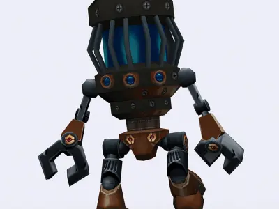 3DRT - Chibii-robot-13 Low-poly 3D model