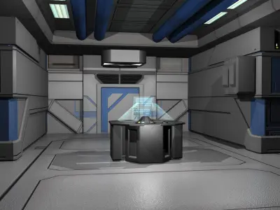 Sci Fi Level Builder Low-poly 3D model