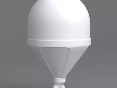 Sea Buoy White 3D model