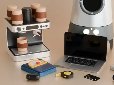 Versatile 3D Model Pack Free low-poly 3D model