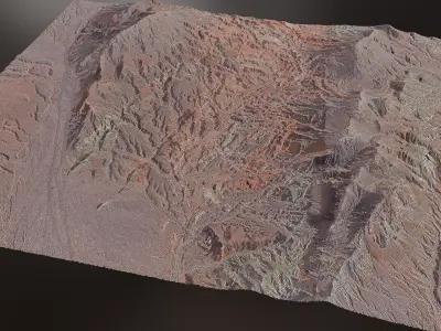 Arid Landscape 4 - Scan 3D model