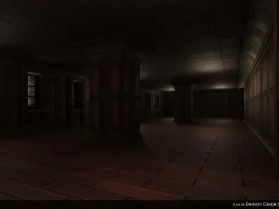 D Kit 00 Demon Castle Architecture Kit - Room Kit Low-poly 3D model