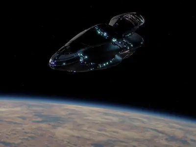 Cruiser Spaceship 3D model