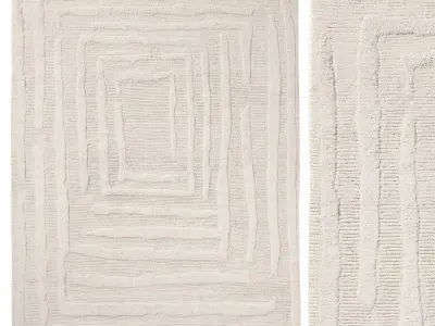 NILIMA WOOL RUG 3D model