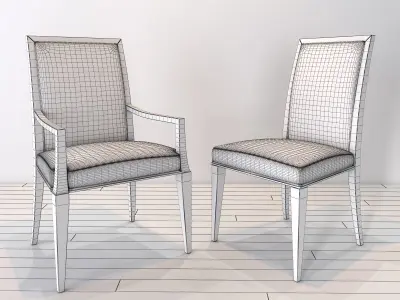  Selva Sophia chairs 3D model