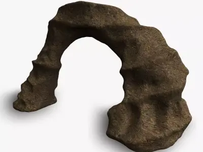 Small Arch - Dirt 1 Low-poly 3D model