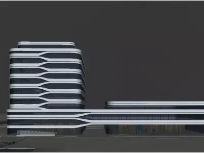 Urban Office Space 3D model