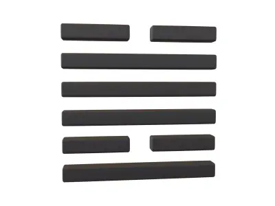 I Ching Hexagrams 49 ge v1 001 Low-poly 3D model