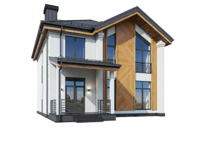 Modern house Ampire 3D model