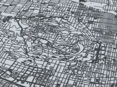 Montreal Road Network and Streets 3D model