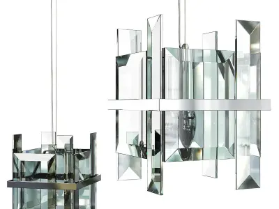 Hanging lamp Cerezo Low-poly 3D model