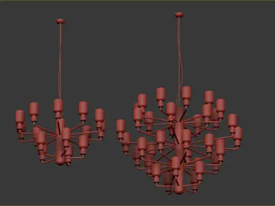 Normann Copenhagen Amp chandelier 3D model