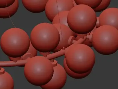 Milk Bubble Round Chandelier 3D model