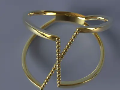 Contemporary minimal Ring Set STL and 3DM Casting Ready 3D print model