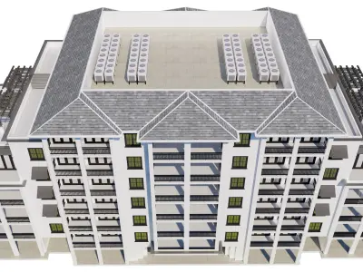 Building 3D Model apartment 3D model purchase