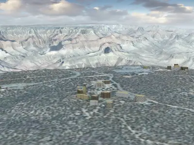 Grand Canyon USA Landscape 3D model