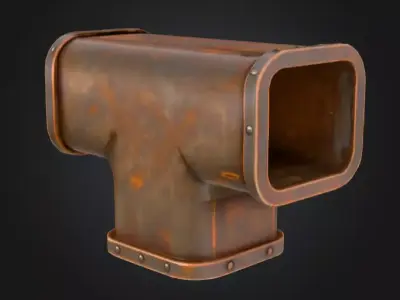 Rusty Junction Low-poly 3D model
