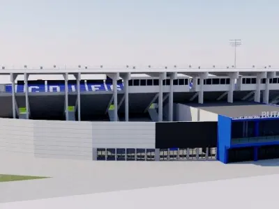 Estadio Municipal de Butarque - Leganes Madrid 3D model