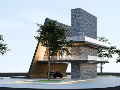 Lima 3D House Exterior Model Download By Al Ghazi Design Studio 3D model