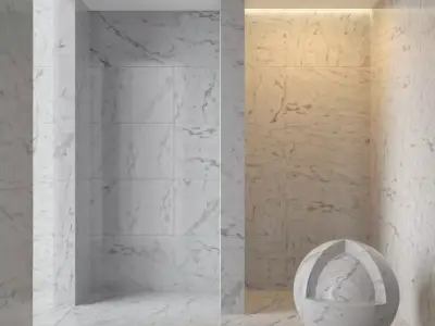 Marble wall 185 3D model