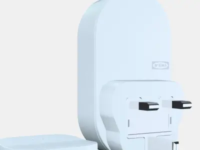 TRADFRI Controller Low-poly 3D model