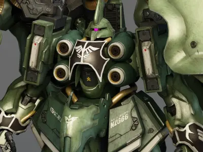 MOBILE SUIT GUNDAM NZ-666 KSHATRIYA 3D print model