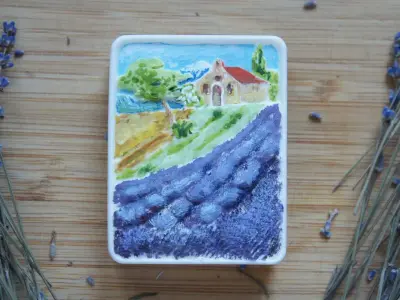 Provence lavender field 3D print model