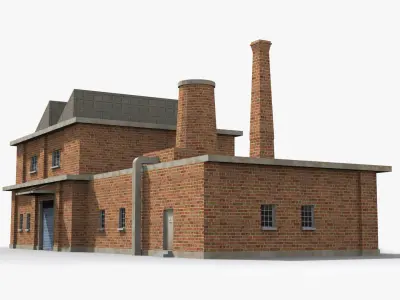 Factory xx18 Low-poly 3D model