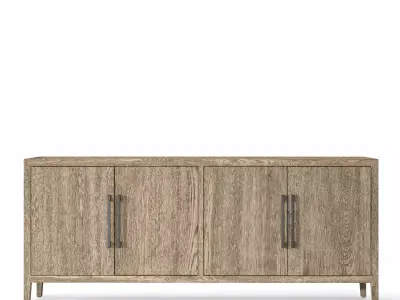 RH French Contemporary 4 Door Sideboard  3D model