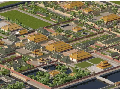 Hue Imperial City - Dai Noi Hue 3D 3D model