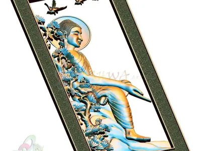 buddha door 3D print model