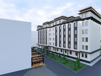 Classic building exterior 3D model
