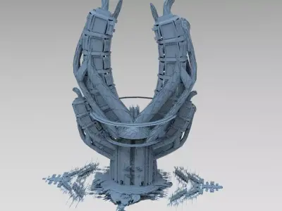 Dubai sci fi tower 1 3D model