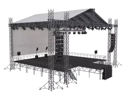 Full Concert Stage 3D model