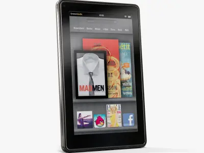 Amazon Kindle Fire 8Gb tablet Low-poly 3D model