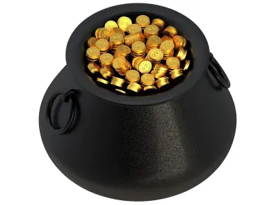 Pot of Gold 04 3D model