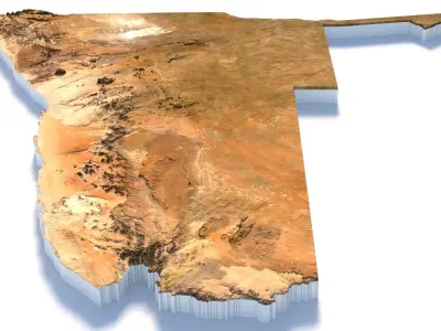 Namibia Terrain Country 3D model