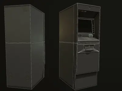 ATM Cashmachine 2 Low-poly 3D model