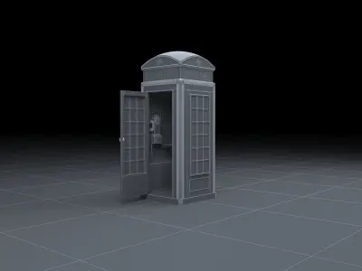 BRITISH TELEPHONE BOOTH 3D model