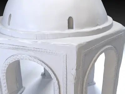 Eastern Dome Building Low-poly 3D model